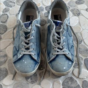Golden Goose denim sneakers